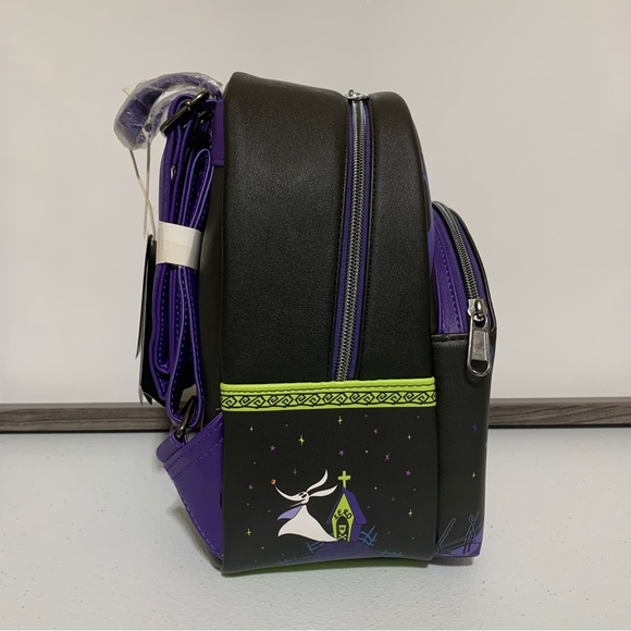 Loungefly Nightmare Before Christmas Jack & Sally Mini Backpack & Coin Purse - Picture 3 of 14